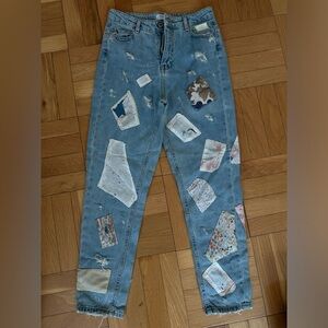 Zara Patch Jeans